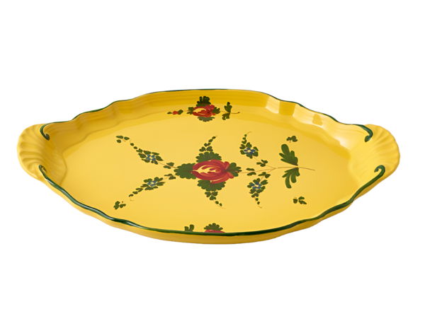 Giallo Fiore Tray with handles