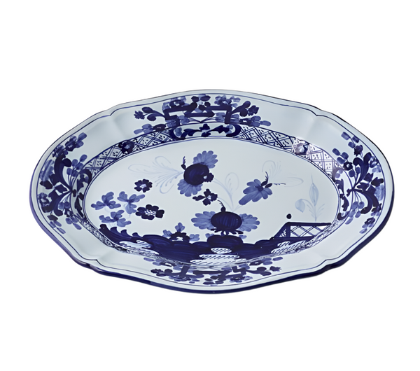 Garofano Blu Oval Platter