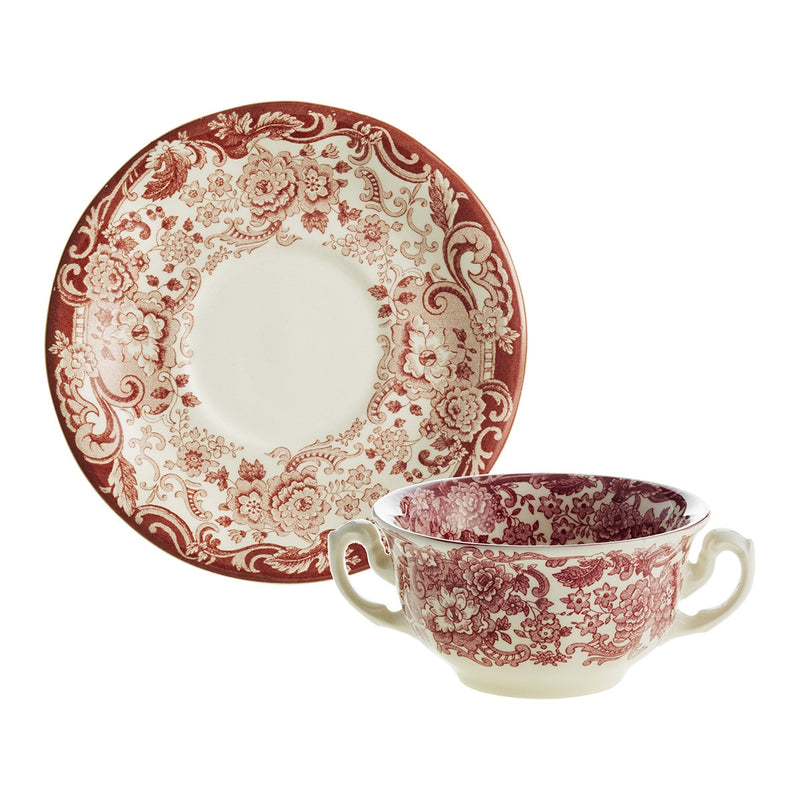 202 Rosa broth cup & saucer- set of 2