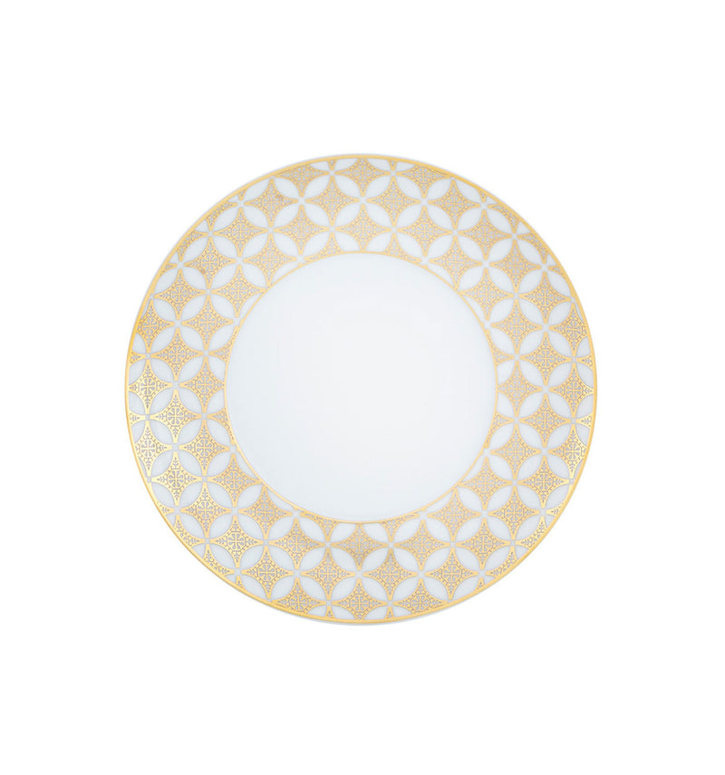 Gold exotic bread plate