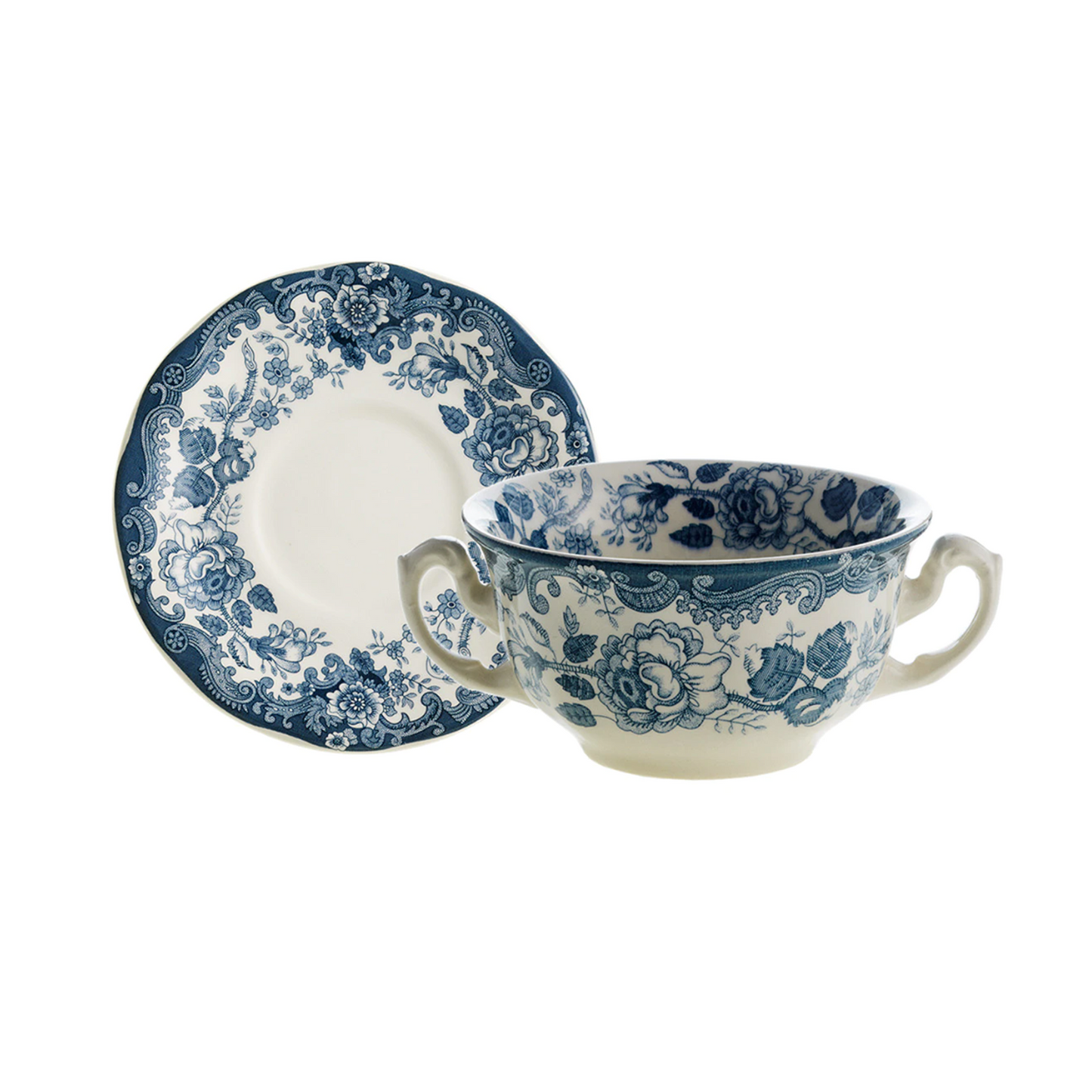 Ceilan broth cup & saucer- set of 2