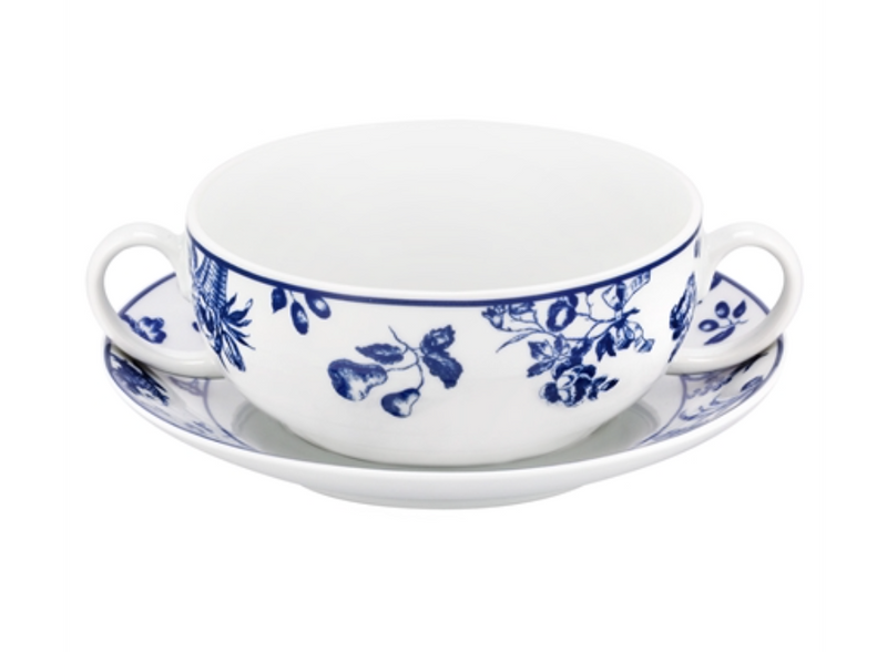 Blue Chintz broth cup & saucer