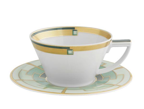 Emerald tea cup