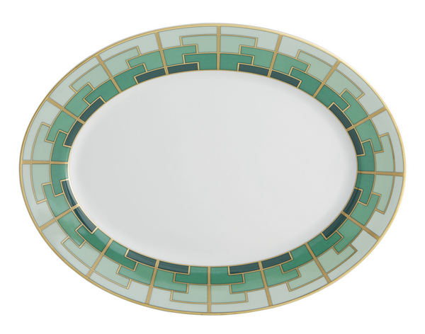 Emerald oval platter