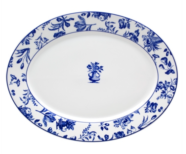 Blue chintz Oval platter