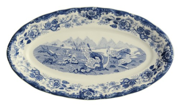 Ceilan gravy boat with plate