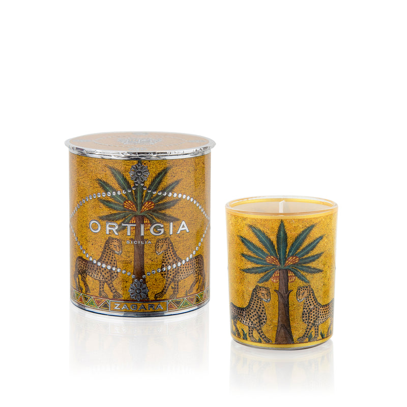 Zagara small decorated candle